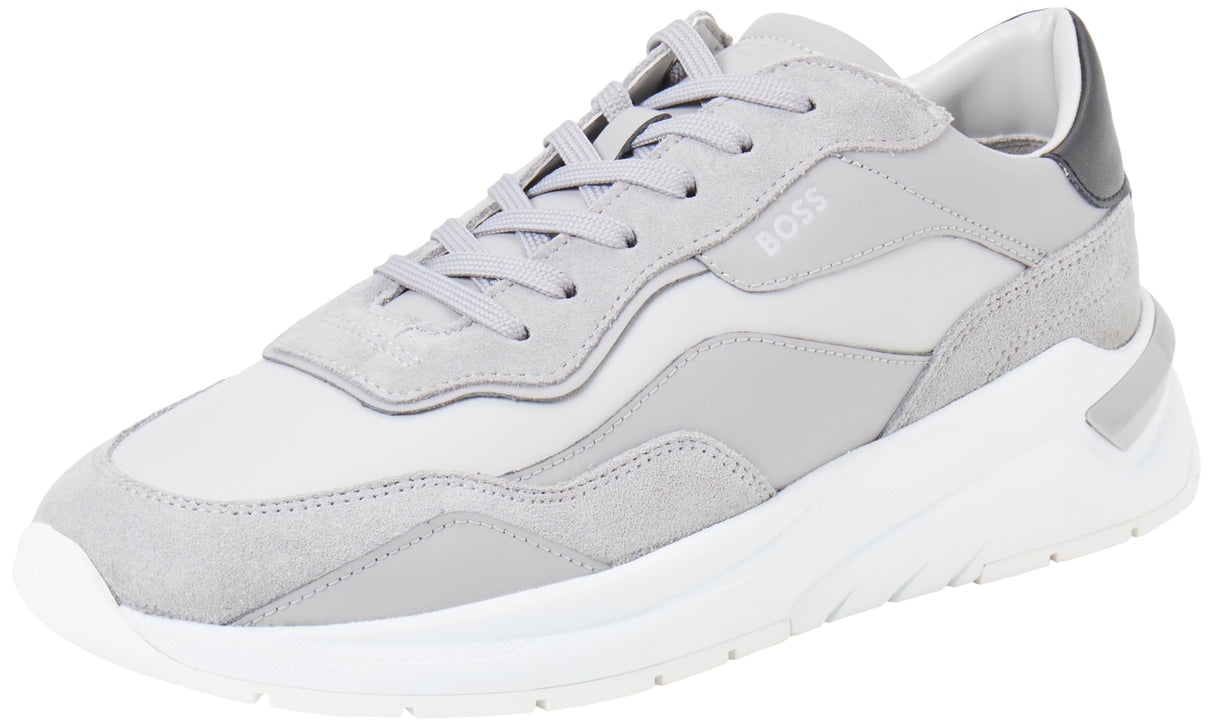 BOSS Skylar_Runn_flsd, Zapatillas Mujer, Open Grey, 40 EU