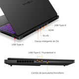 HP OMEN MAX 16-ak0007ns - Ordenador Portátil Gaming de 16" 2.5K 240Hz (Ryzen AI 9 HX 375, 32GB RAM, 1 TB, NVIDIA GeForce RTX 5070 TI 12GB, Windows 11, WiFi 7) Negro - Teclado QWERTY Español