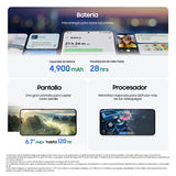 Samsung Galaxy S25 FE 256GB, Teléfono Móvil con IA, Marco Ligero 7,5mm, Pantalla FHD+ 6,7", Cámara 50MP, Exynos 2400, 8GB RAM, Garantía Fabricante 3 Años + 1 Año Extra, Blanco (Versión Española)