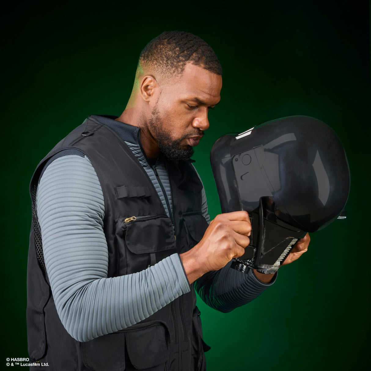 Star Wars The Black Series, Casco electrónico premium de Imperial Death Trooper, Artículo para juego de rol de adultos