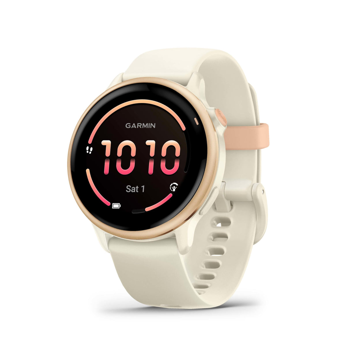 Garmin Vívoactive 6, Smartwatch con GPS, Pantalla AMOLED, Funciones de Salud, Entrenamientos de Movilidad, Entrenamiento avanzado del sueño y hasta 11 días de autonomía,Blanco Rosado,Amazon Exclusive