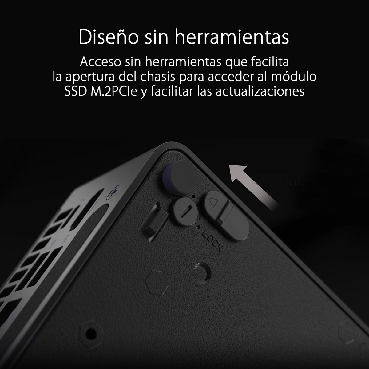 ASUS NUC 14 Pro Mini PC Comercial con IA, Procesador Intel Core Ultra 7 155H, Intel ARC Graphics, 32GB RAM DDR5 (2x16), 1TB SSD, Windows 11 Pro, Cable de alimentación Incluido, Negro