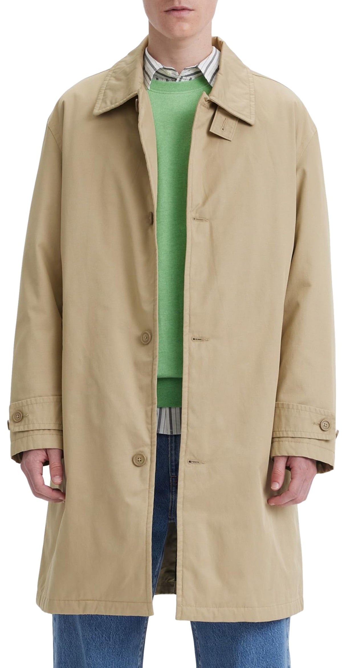 Levi's Alma Filled Trench Coat Chaquetas para hombre, True Chino, L