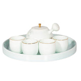 Aufora H0648A Serveware, Cerámica, Azul Claro