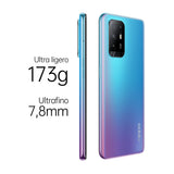 OPPO A94 5G + Pack de Regalo (USB 3.1 Type-C) - Smartphone 128GB, 8GB RAM, Dual SIM, Pantalla 6,43”, Cámara 48MP+8MP+2MP+2MP, Batería 4310mAh, Carga Rápida 30W – Azul