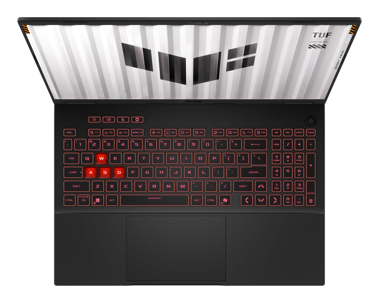 ASUS TUF Gaming A16 FA608UMI-TU205 - Ordenador Portátil Gaming de 16" WUXGA 144Hz (AMD Ryzen 7 260, 16GB RAM, 512GB SSD, RTX 5060 8GB, Sin Sistema Operativo) Gris Jager - Teclado QWERTY español