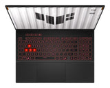 ASUS TUF Gaming A16 FA608UMI-TU205 - Ordenador Portátil Gaming de 16" WUXGA 144Hz (AMD Ryzen 7 260, 16GB RAM, 512GB SSD, RTX 5060 8GB, Sin Sistema Operativo) Gris Jager - Teclado QWERTY español