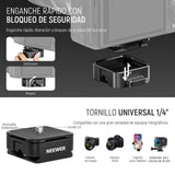 NEEWER ST200 - Soporte para cámara de Fotos de Arriba a Abajo con Placa de liberación rápida Arca Tipo QR de 1 Segundo, Robusto Soporte de Mesa para Varios Dispositivos para cocinar, Ancho de