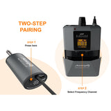 Audibax Missouri Free Head Dual UHF Sistema de Micrófono de Diadema con Receptor Recargable