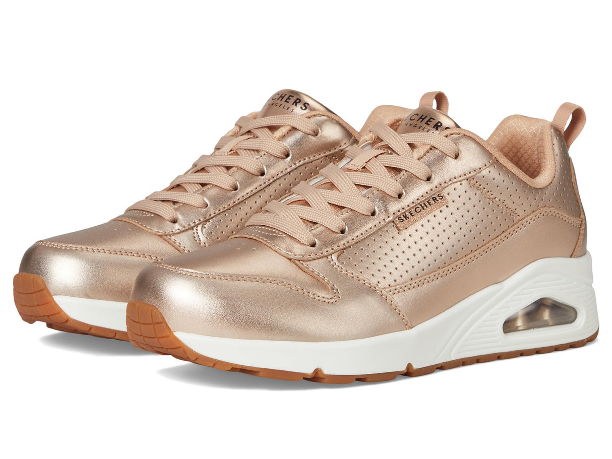 Skechers Uno- Metallixs, Zapatillas Mujer, Oro Rosa, 40 EU