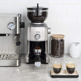 H.Koenig Molinillo de café eléctrico profesional GRD830, Trituradora pro, Sistema de molido cónico, 16 tamaños de molido, Potencia 130W, 400g, Molinillo extraíble, Cuerpo de aluminio, Fácil limpieza