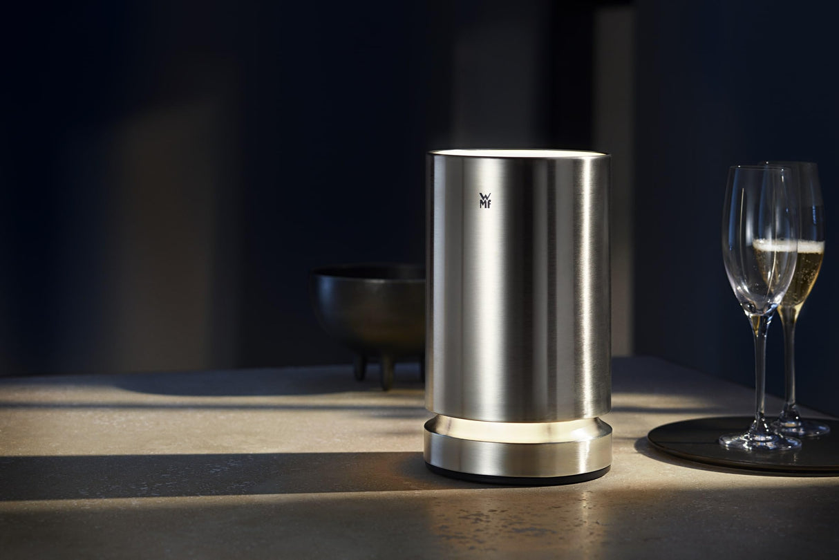 WMF Ambient - Enfriador de vino adecuado para botellas de vino o champán con un diámetro de hasta 92 mm