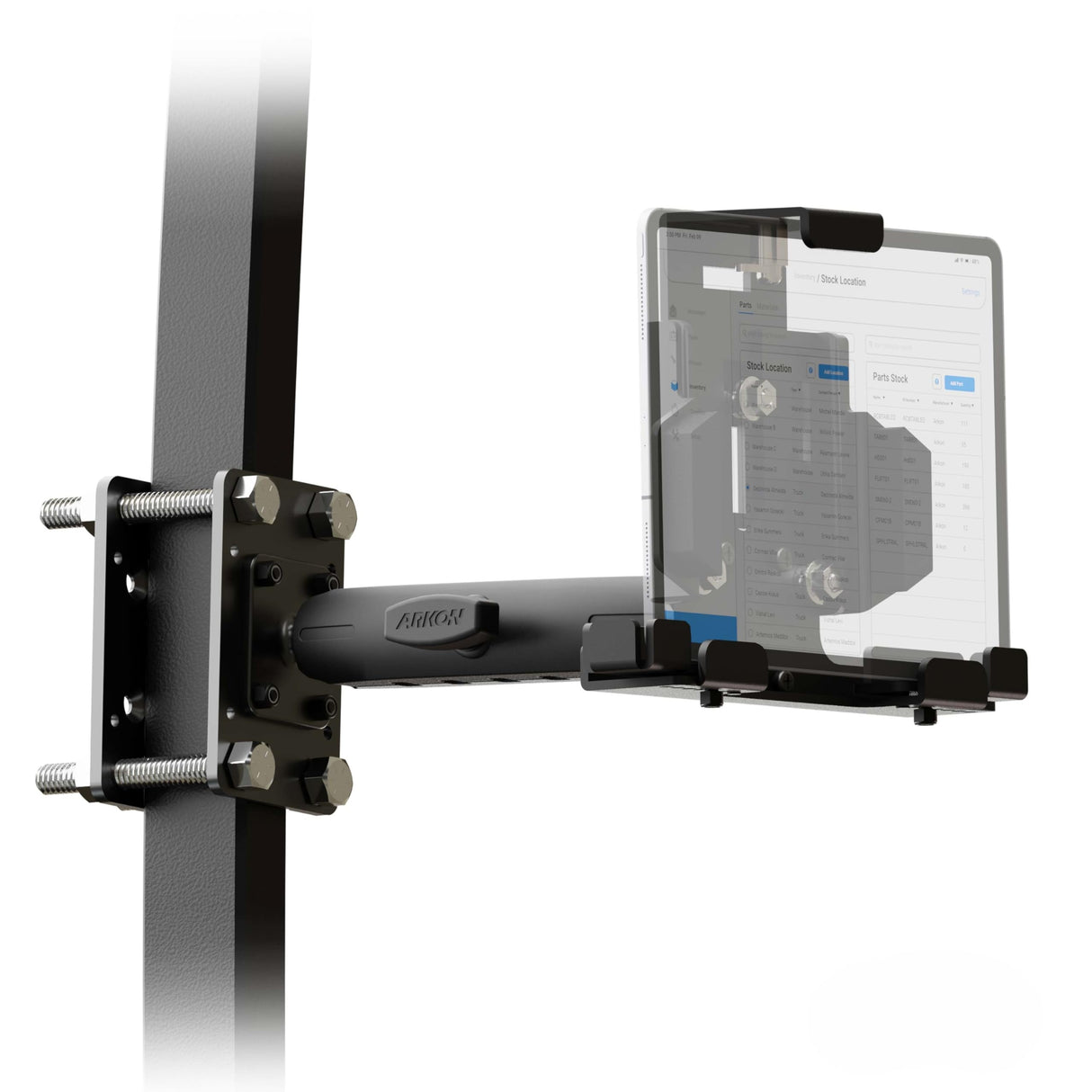 Arkon Robust Forklift Pillar - Soporte para Tablet, Color Negro