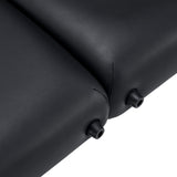 Master Massage Banco de Masaje Plegable de Madera, Negro, 71 cm
