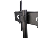 Ergosolid Falco-24 - Soporte de Suelo para TV, con Ruedas para Pantallas LCD LED y TV Curvas de 23"-55", Capacidad de Carga 25 kg, Negro