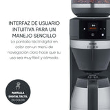 SEVERIN FILKA, cafetera de filtro totalmente automática, cafetera de filtro 5 en 1 con pantalla LED, molinillo, con jarra termo, negro mate/acero inoxidable, KA 9695