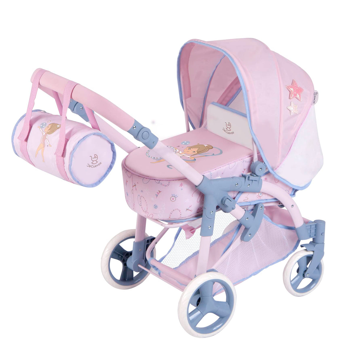 Carro de Muñecas Gala 3x1 con Bolso DeCuevas 81651