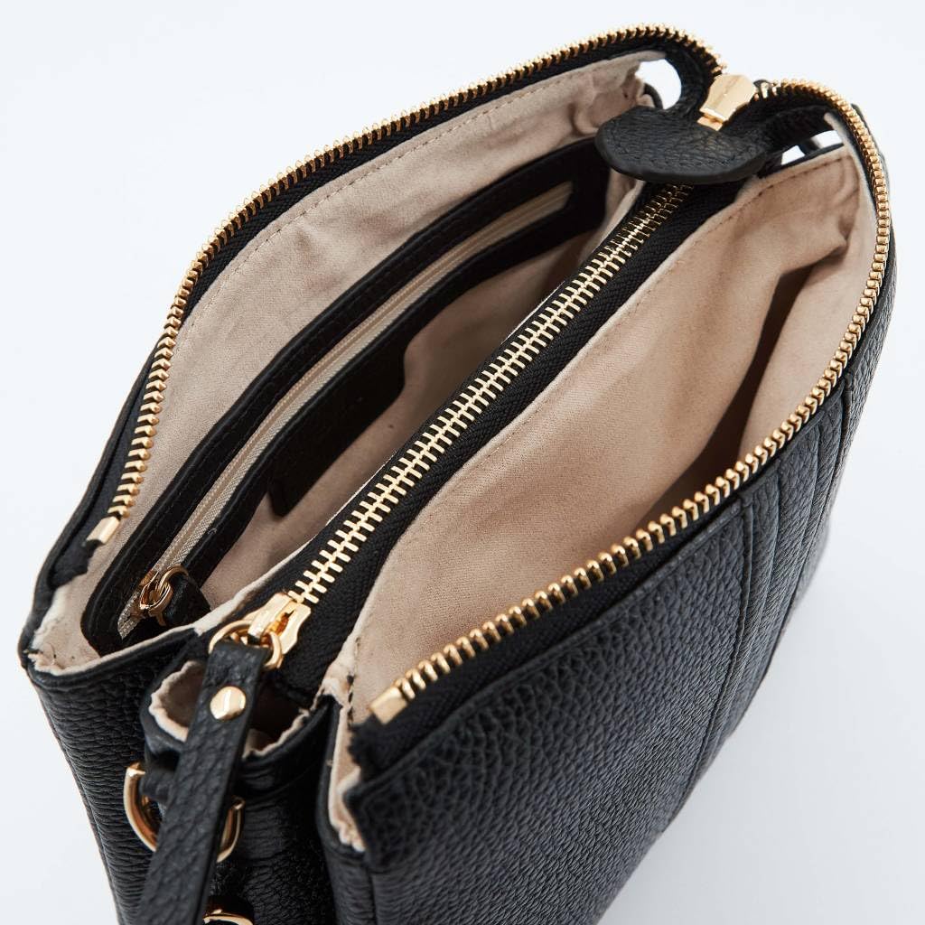 Geox D Clarissy, Bolsa para Mujer, Negro, Einheitsgröße