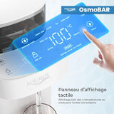Aquavie Technology - OsmoBAR - Fuente de Agua purificada por ultrafiltración - Dispensador instantáneo de Agua templada y Caliente - Depósito de 1,1 L