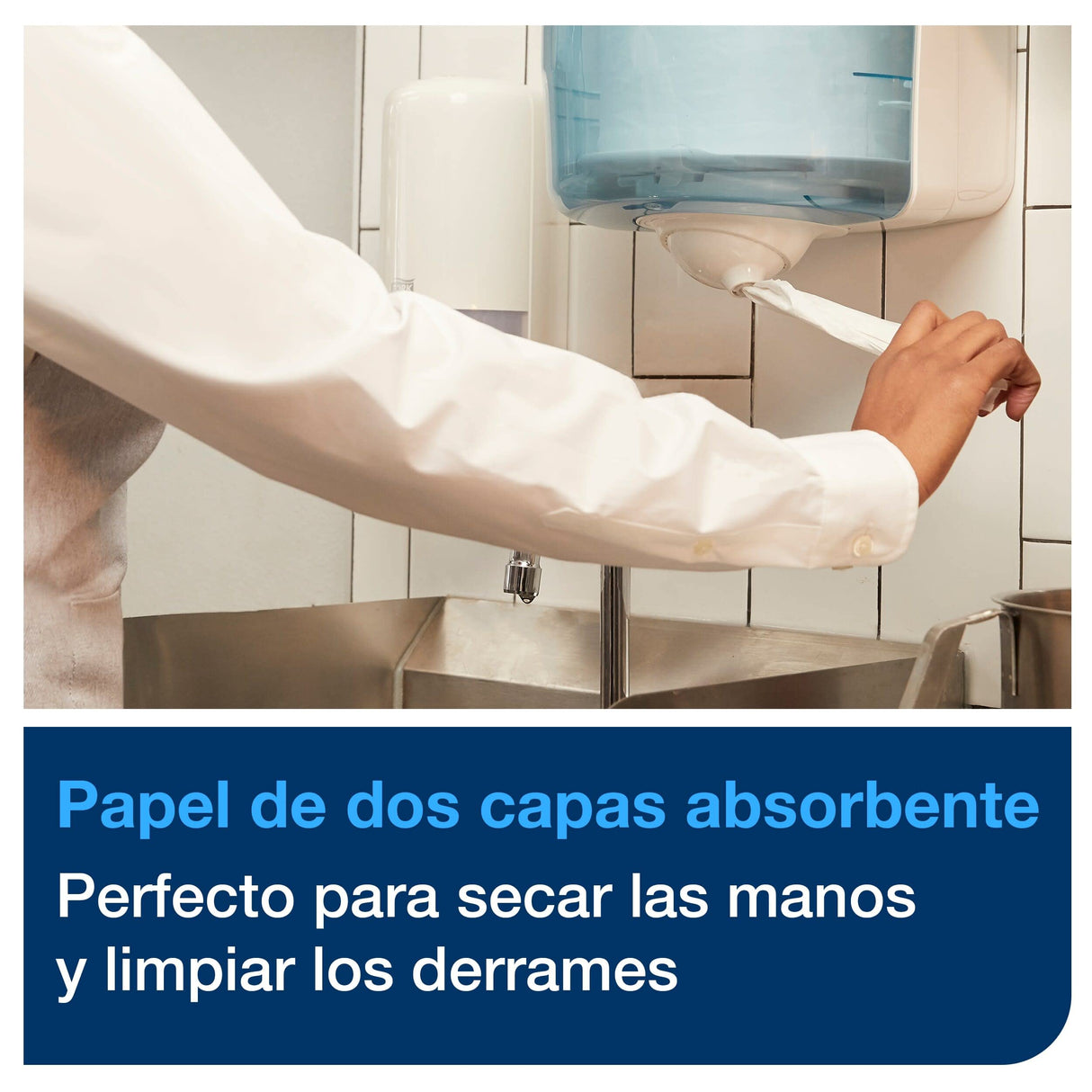 Tork 473474 Reflex Papel de secado Extra/Advanced / 2 capas/Papel multiuso compatible con el sistema M3 / 9 bobinas x 67 m de largo/color blanco