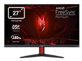 acer Nitro KG272G (60cm 27" FHD ZeroFrame IPS 200Hz 16:9 1ms/0.5ms(GTG, Min.) 250nits 2xHDMI DP MM Audio out HDR10 FreeSync Premium EU MPRII Black H.Cable x1 AMZ DI) Monitor PC Gaming, Color Negro