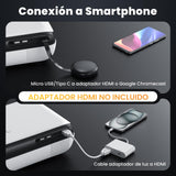 HOPVISION Proyector Portátil, Proyector 4K Supporto Cine en Casa, 9500Lumens Proyector Bluetooth Full HD 1080P, Mini Proyector Compatible con Fire Stick/Smartphone/PS5/HDMI, Pantalla de 100" Incluida