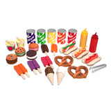 Melissa & Doug Carro de bocadillos y Dulces de Madera, Comida de Madera, Juego de imitación, Gran Set de Juego con Accesorios de Calidad óptima, Tienda o Restaurante para Jugar, Regalo para niños 3+
