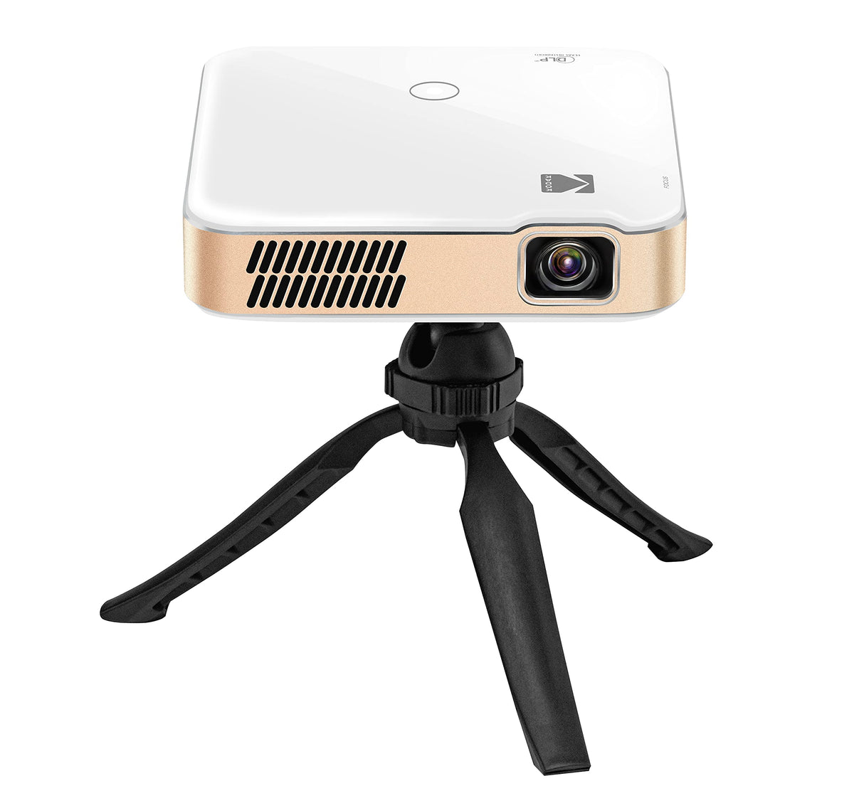 KODAK - Proyector Inteligente HD portátil Luma 400 - Compatible con Wi-Fi, Bluetooth, HDMI y USB - Resolución Original de hasta 150" 720p (4K), 200 lúmenes ansi - Trípode Incluido