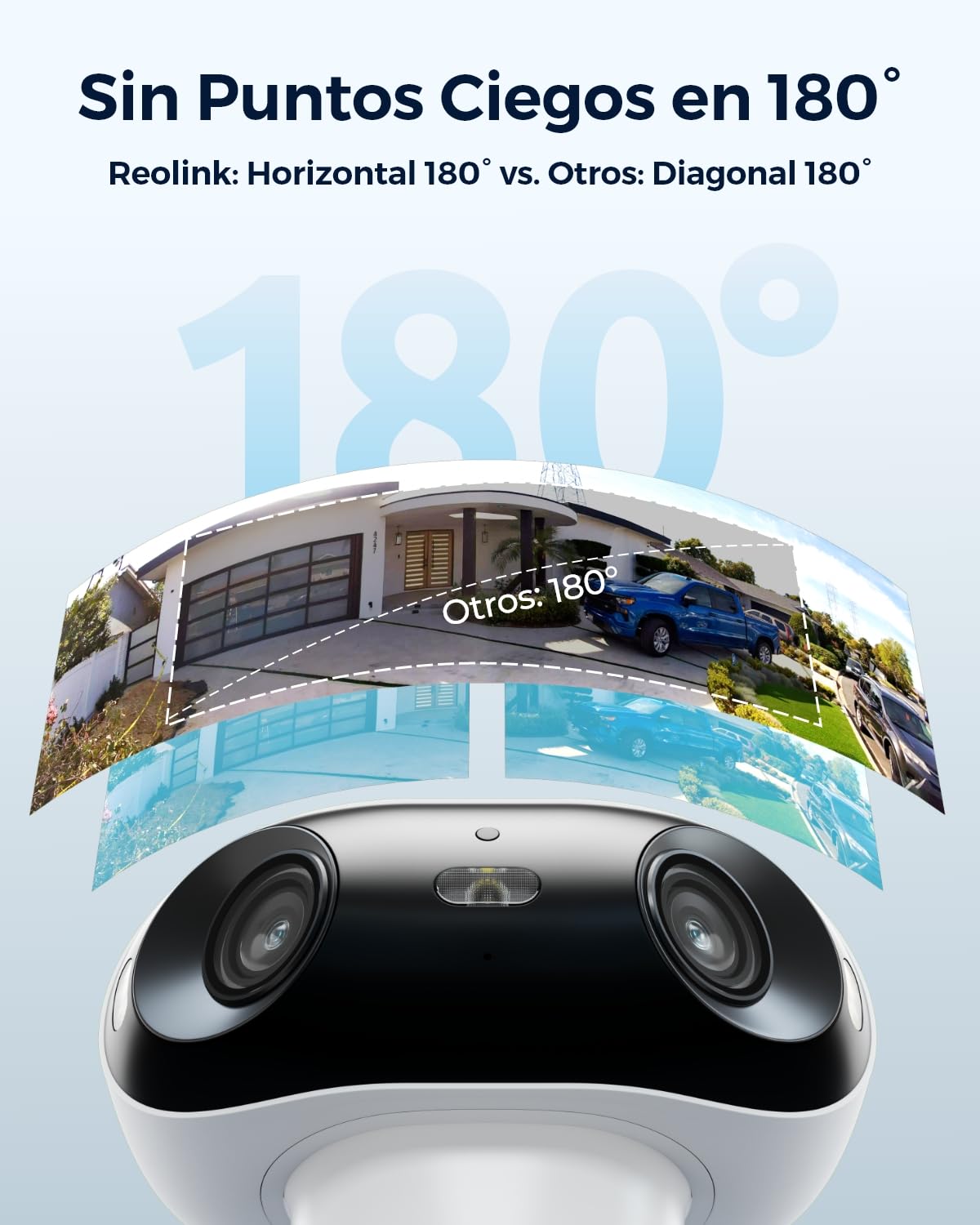 Reolink Argus 4 Pro, 4K Camara Vigilancia WiFi Exterior Solar, Visión Nocturna Verdadera en ColorX F1.0, Gran Angular de 180, 8MP Camara Seguridad con 2,4/5GHz Wi-Fi 6, Sin Cuotas
