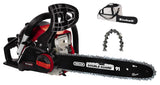 Einhell Motosierra de gasolina GC-PC 1435 I TC Kit (1400 W, 41 cm³, cadena de sierra Oregon y espada de calidad de 35 cm, protección antirretorno con freno de cadena instantáneo, tensión y cambio de