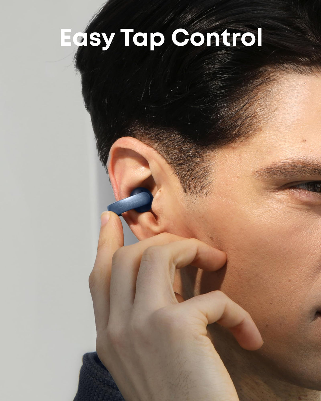Soundcore AeroClip de Anker, Auriculares Open-Ear, Comodidad de Adaptación, Llamadas Nítidas con 4 Micrófonos con IA, Ajuste Estable, Altavoces de 12 mm para un Sonido Claro, Forma de Anilla Abierta