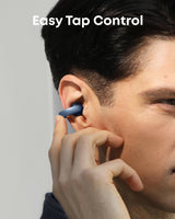 Soundcore AeroClip de Anker, Auriculares Open-Ear, Comodidad de Adaptación, Llamadas Nítidas con 4 Micrófonos con IA, Ajuste Estable, Altavoces de 12 mm para un Sonido Claro, Forma de Anilla Abierta