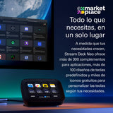 Elgato Stream Deck Neo (Negro) – 8 Teclas Personalizables, 2 Touch Points, Vuela por Tus tareas y procesos - Controla Word, Excel, PowerPoint, Teams, Zoom, Spotify, etc. - para Mac y PC
