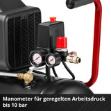 Einhell compresor TC-AC 270/50/10 (1800 W, máx. 10 bar, depósito de 50 l, lubricado con aceite, manómetro para presión de trabajo y de caldera, 270 l/min potencia de aspiración, reductor de presión)