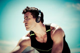 Trainer by Gibson TH100 - Auricular deportivo inalámbrico"On-Ear" diseño Usain Bolt (Banda Aeroflex, Bluetooth), color negro