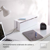 YAMAZAKI Web Caja de Cables, Plástico policarbonato, Blanco, Talla única