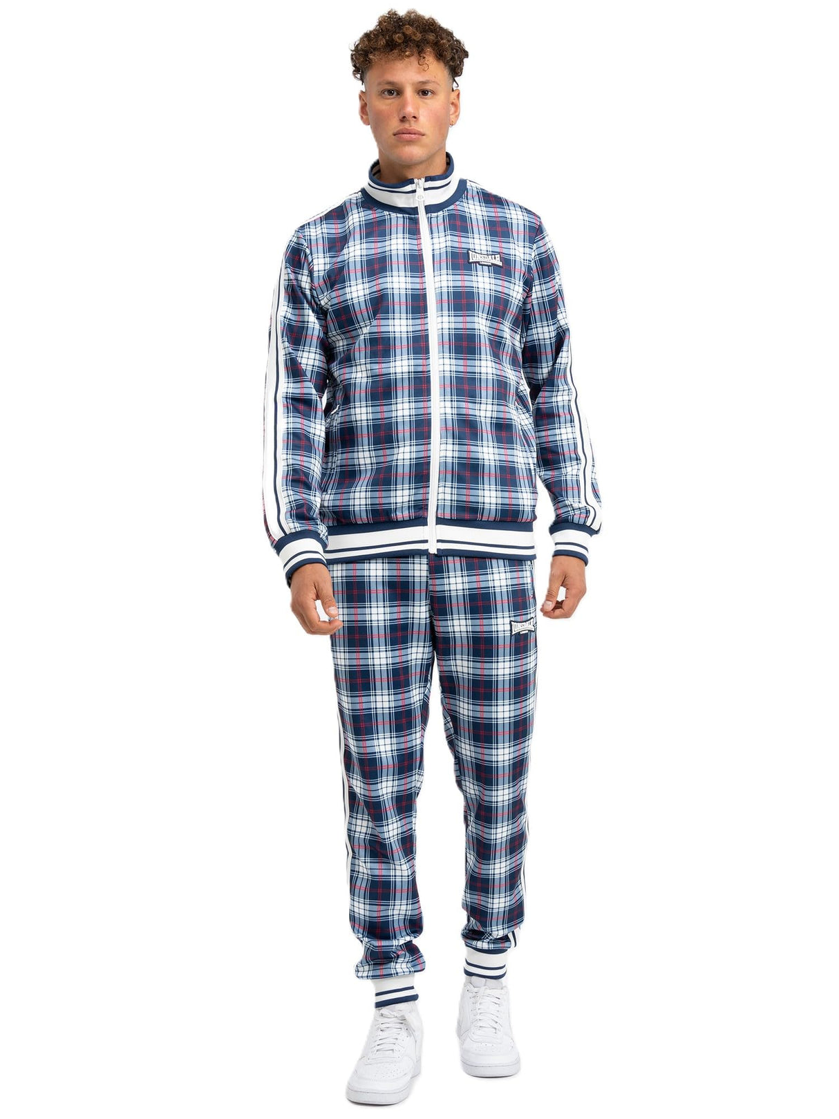 Lonsdale Wembely Traje, Azul Marino/Blanco/Rojo, M Hombres