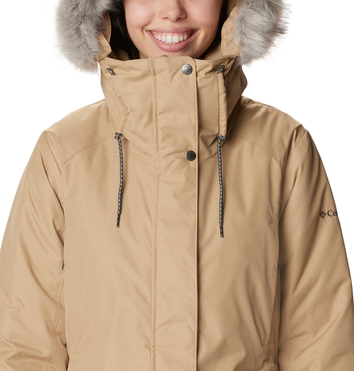 Columbia Suttle Mountain II Insulated Jacket Chaqueta, Mujer, marrón Claro, L