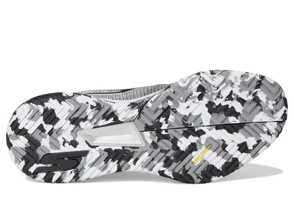 Skechers Viper Court Pro 2.0, Zapatillas Hombre, White Synthetic/Textile/Black Trim, 44 EU