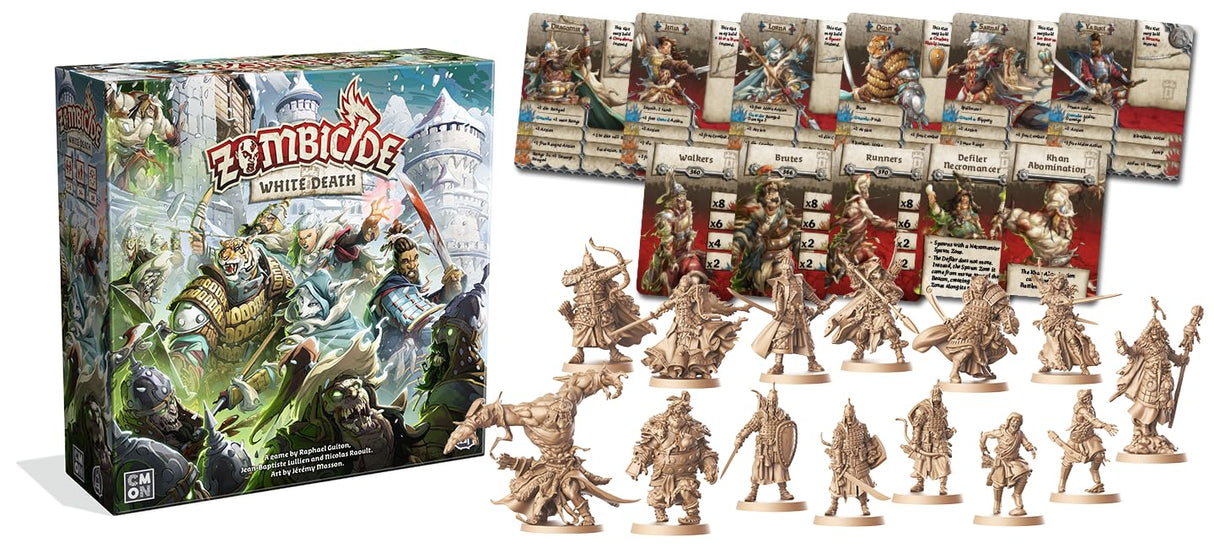 CMON Zombicide: White Death, Juego de Mesa Cooperativo, A Partir de 14 Años, De 1 a 6 Jugadores, 60 Minutos por Partida, Español