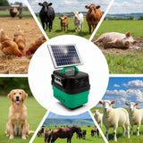 Llampec Pastor Eléctrico Solar 24S con 2 Baterías 12 V 7Ah y Panel Solar Incluidos – 3,5 J - 10.000 V - 35 km de Alcance – Cerca Eléctrica Para Ganado, Caballos, Ovejas y Perros – Fabricado en España