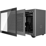Cooler Master NR200P MAX V2 Caja PC Mini-ITX SFF - Refrigeración AIO 280mm, PSU 850W SFX Gold ATX3.0, Diseño Mejorado, Admite GPU Grandes, Cable Riser PCIe4.0, Puerto USB3.2 Gen2x2 Tipo-C - Enchufe UE