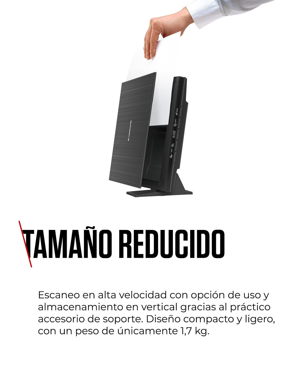 Canon CanoScan LiDE 400 Escáner Plano, A4, Documentos y Fotografías, Escaneo y Copia Automática, Alta Resolución 4800 x 4800ppp, Escaneo de Alta Velocidad, Negro