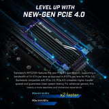 Transcend 4TB NVMe PCIe Gen4 x4 MTE250H M.2 SSD Disco de Estado Sólido TS4TMTE250H