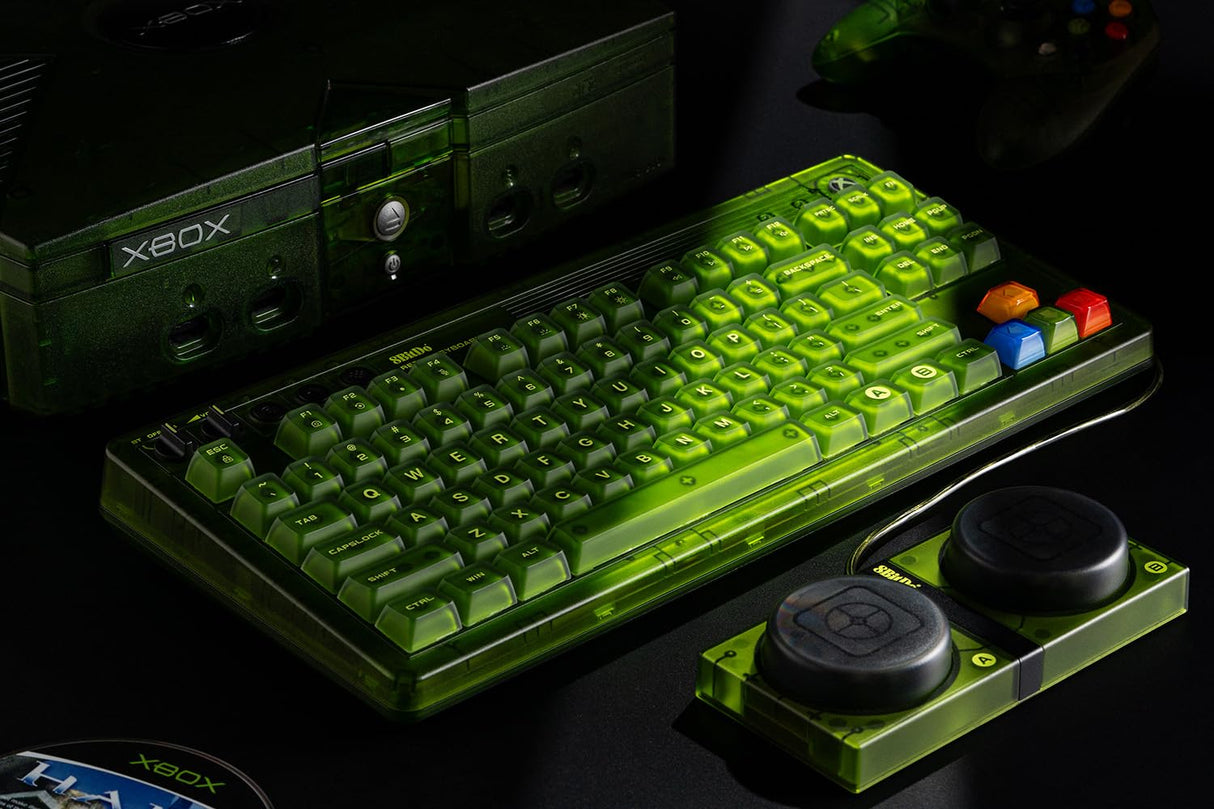 8Bitdo Retro 87 Mechanical Keyboard with RGB Backlight, Bluetooth/2.4G/USB-C Hot Swappable Wireless Gaming Keyboard for Windows and Android - Xbox Edition (Officially Licensed) - QWERTY English