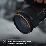 PolarPro - Quartzline CPol - 82 mm - Neutralidad de Color Marco de latón - Recubrimientos Anti-arañazos/Anti-Aceite/hidrofóbico - Serie Cinema - Filtro polarizador