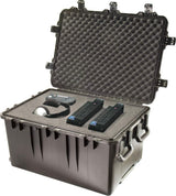 PELI Storm IM3075 Contenedor de Transporte Robusto con Ruedas para Equipos frágiles Profesionales, Resistente al Agua, 181L de Capacidad, Fabricado en EE.UU., con Espuma Personalizable, Color Negro