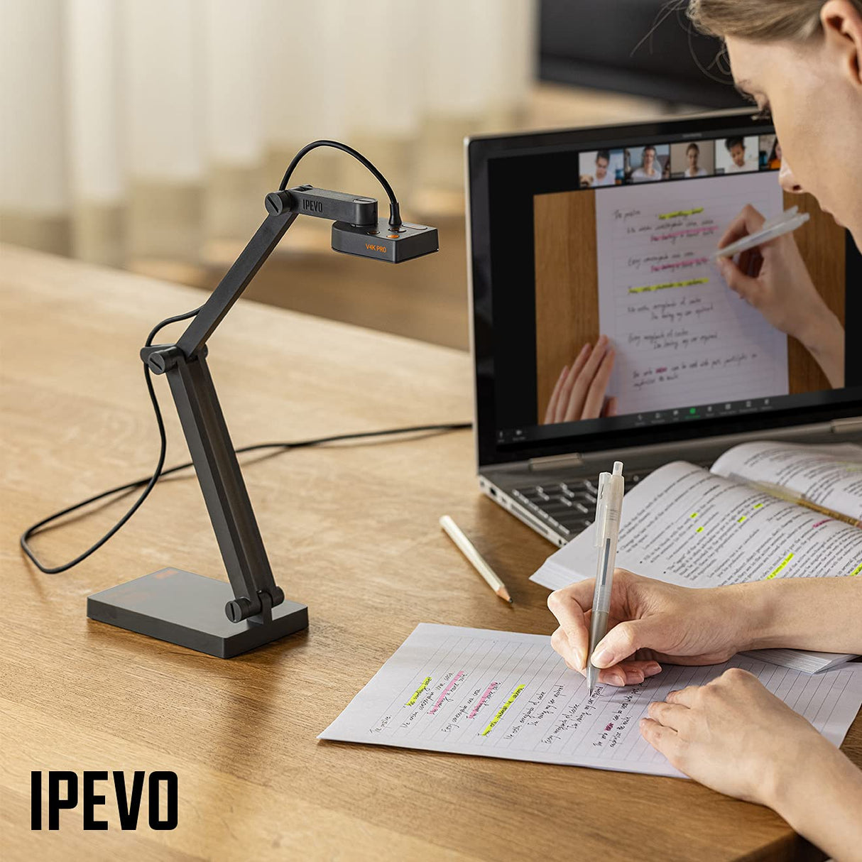 IPEVO V4K Pro Ultra HD USB Document Camera