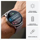 Garmin Venu 4, 45 mm, Smartwatch Premium con GPS, Pantalla táctil AMOLED, Diseño de Acero Inoxidable, Linterna LED, Funciones avanzadas de Salud y Forma física, 14 días de autonomía, Amarillo
