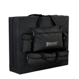 Master Massage Camilla de Masaje portátil Supreme de 71 cm, Plegable, Cama de Masaje, Banco de Masaje, Banco de cosméticos, portátil, Patas de Madera, Bolsa de Transporte, Color marrón